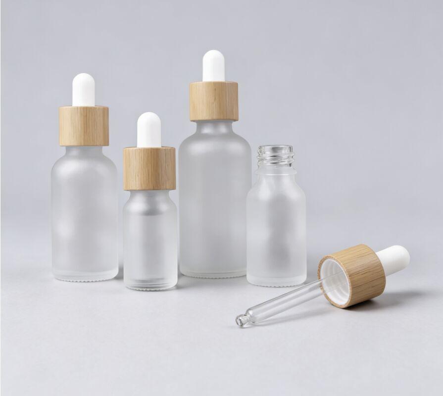 Square Glass Dropper Bottle Constructed from Glass Material Suitable for Serum Storage and Precise Liquid Dispensing